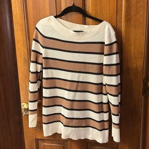Market & Spruce Women’s Size Small Petite Boatneck Sweater
